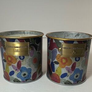 NEW Mackenzie-Childs AVANT GARDEN Citronella Candles (Pair)
